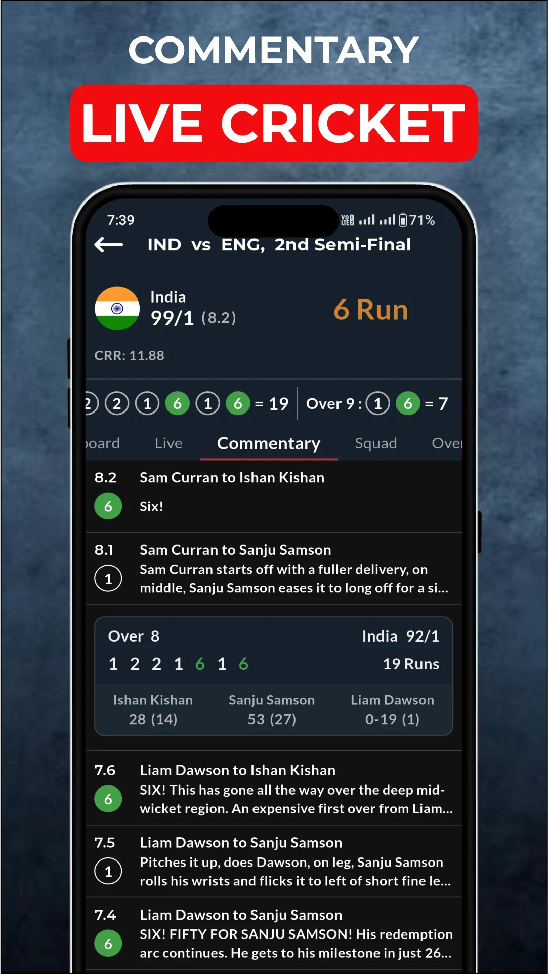 Cricket Live Score : CricFlow screenshot