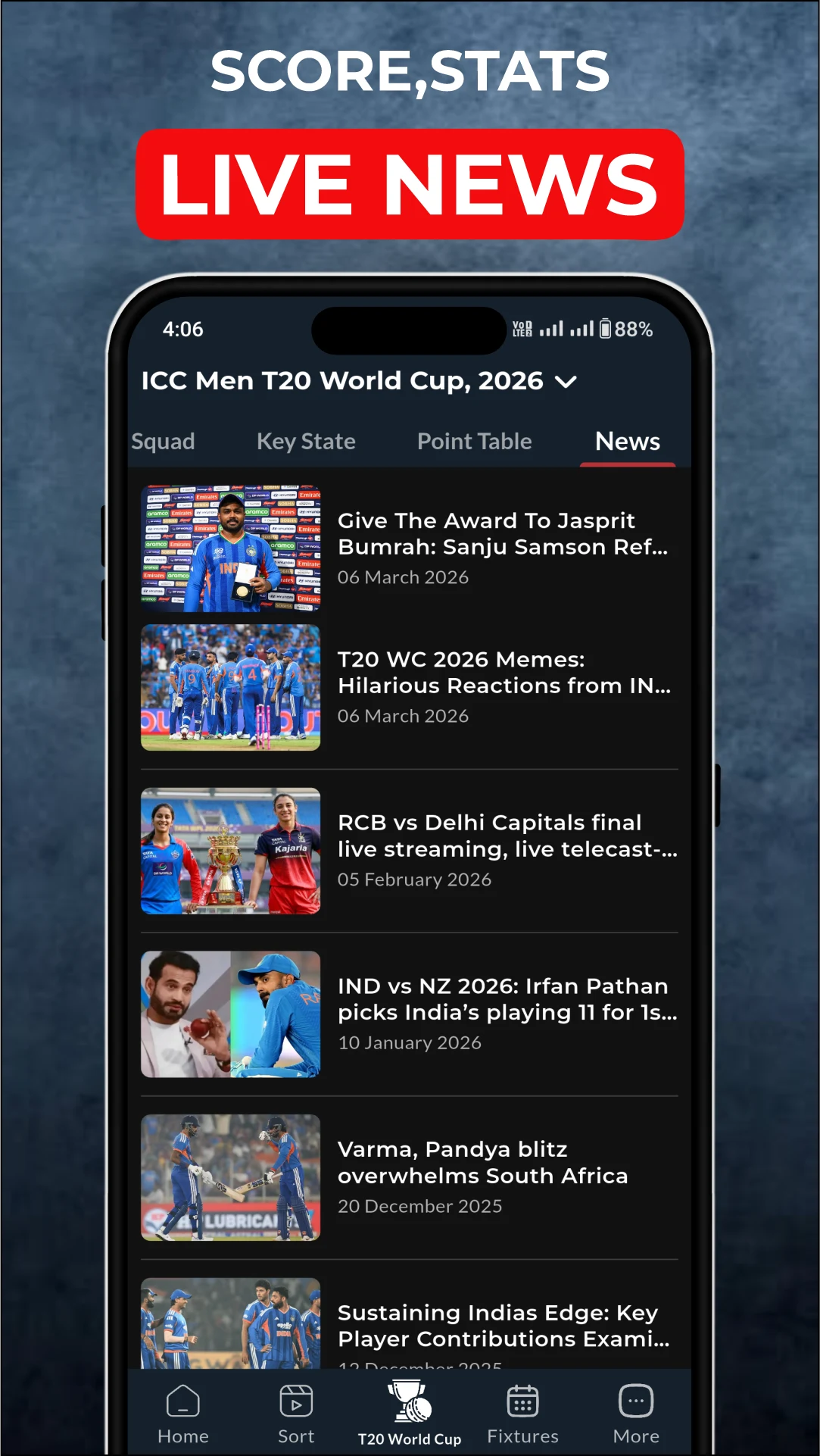 Cricket Live Score : CricFlow screenshot